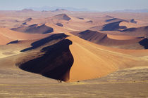 Aerial view of sweeping sand dunes von Danita Delimont