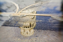 Selective Focus of the Leaning Tower of Pisa in Reflection by Danita Delimont
