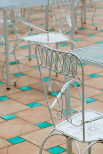 (Amalfi Coast) POSITANO: Cafe Tables & Chairs by Danita Delimont