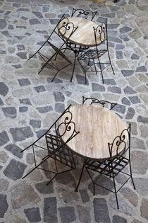 Cafe tables by Danita Delimont