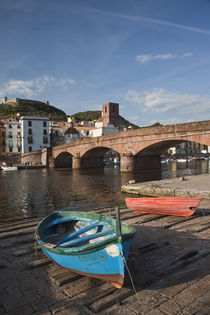 Town view along Temo River and Ponte Vecchio bridge von Danita Delimont