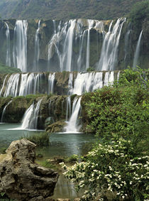 Jiulong (Nine dragon) waterfall is a 10-tier series of waterfalls von Danita Delimont