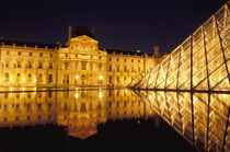 Louvre museum by night by Danita Delimont