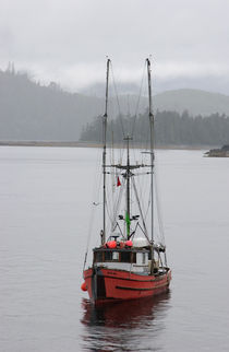 Fishing Troller the Blue Sea by Danita Delimont