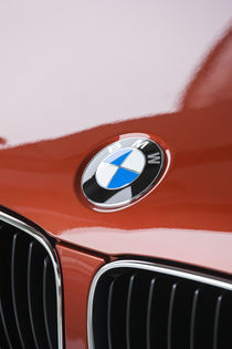 BMW Symbol on 1 series car by Danita Delimont