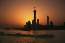 Shanghai View of Oriental Pearl TV Tower and highrises by Danita Delimont