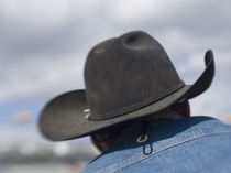 Cowboy hats in use at the Tucson Rodeo von Danita Delimont