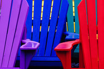 Colorful adirondack chairs von Danita Delimont