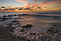 Crashing waves at sunset on the shore near George Town von Danita Delimont