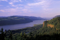 Vista House and Columbia River Gorge from Chanticleer Point by Danita Delimont