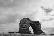 Waves crash against Darwin Arch by Danita Delimont