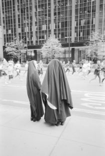 NEW YORK: New York City Nuns Watching NYC Marathon by Danita Delimont
