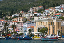 Vathy (Samos Town): Town View with Harbor / Late Afternoon by Danita Delimont