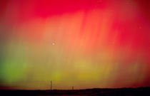 Northern lights at midnight east of Boise by Danita Delimont