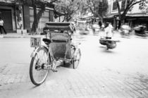 Cyclo in Old Hanoi by Danita Delimont