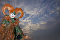 Woman dressed in costume for annual Carnival festival by Danita Delimont