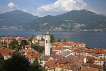 Town view and Chiesa San Stefano church by Danita Delimont