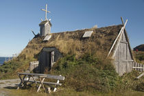 Replica of Norse church by Danita Delimont