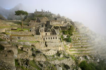 The ancient citadel of Machu Picchu cloaked in mist by Danita Delimont