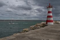 lighthouse and fisherman boat by Vsevolod  Vlasenko