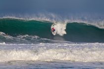 Kelly Slater on perfect wave in Hossegore  von Vsevolod  Vlasenko