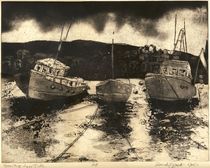 Staithes Etching Work by Randy Sprout