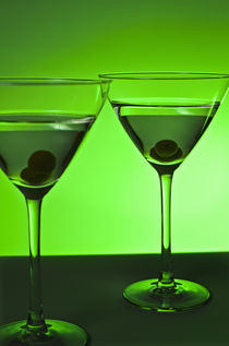 Two Martini's in Green by Ken Howard