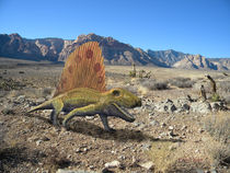 Dimetrodon In The Desert by Frank Wilson von Frank Wilson