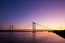 Cable Bridge at Sunset by Michael Kloth