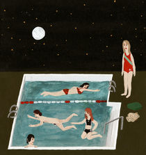 Nightswimming von Angela Dalinger