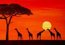 Sonnenuntergang in Afrika by Petra Koob