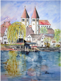 Kirche auf der Reichenau by Christine  Hamm