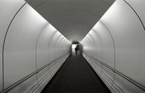 Passenger at end of airport walkway von Sami Sarkis Photography