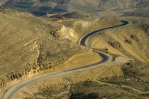 Winding  King road in Wadi Mujib Valley by Sami Sarkis Photography