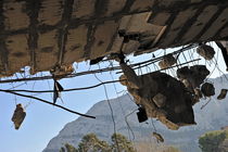 Building ceiling under destruction by Sami Sarkis Photography