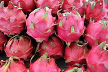 Dragon fruits on stall by Sami Sarkis Photography