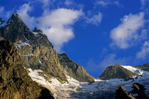 La Meije Glacier and Rateau Summit at sunset von Sami Sarkis Photography