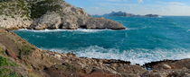 Panoramic view of Mediterranean coast by Sami Sarkis Photography