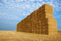 Haystack in field von Sami Sarkis Photography