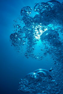 Bubbles and sunlight in Mediterranean Sea by Sami Sarkis Photography