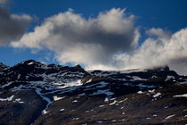 Snowy mountain summits above Capileira village in the Alpujarras mountains by Sami Sarkis Photography