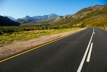 Rural road in the mountains between Stellenbosch and Franschhoek by Sami Sarkis Photography