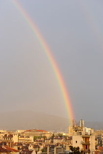 Rainbow over Marseille at sunset by Sami Sarkis Photography