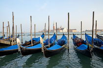 San Giorgio Maggiore church and gondolas by Sami Sarkis Photography