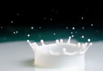 Drop of milk splashing by Sami Sarkis Photography