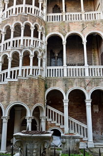 Staircase at Palazzo Contarini del Bovolo by Sami Sarkis Photography