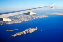 Airplane flying over Calanques of Marseille by Sami Sarkis Photography