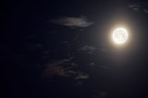 Full moon and clouds by Sami Sarkis Photography