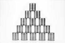 Pyramid of tin cans by Sami Sarkis Photography