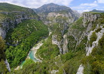 Meander of Verdon river in valley by Sami Sarkis Photography